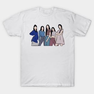 KPOP FAN ART FLAT DESIGN V2 T-Shirt